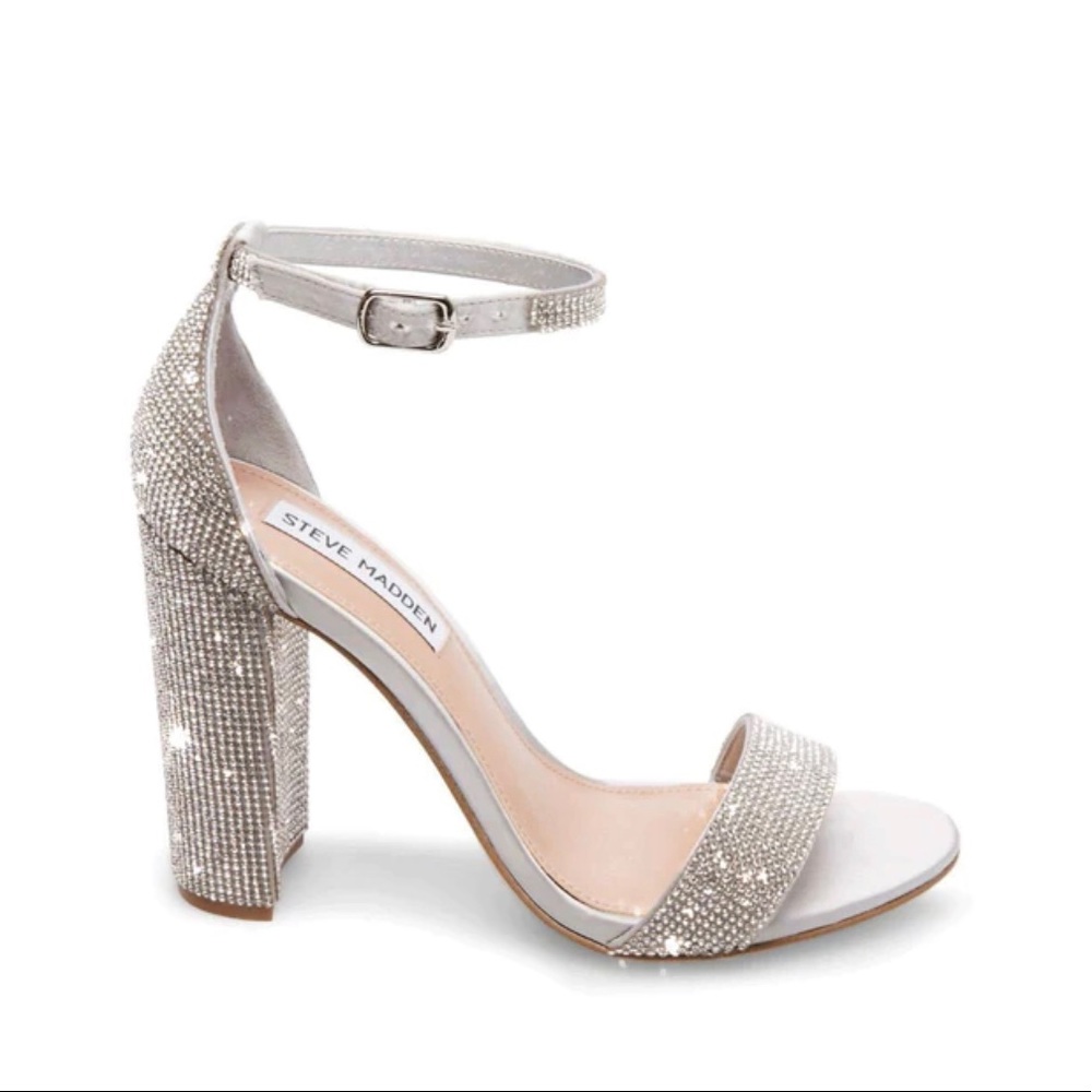 NWOT Steve Madden Crystal Heels